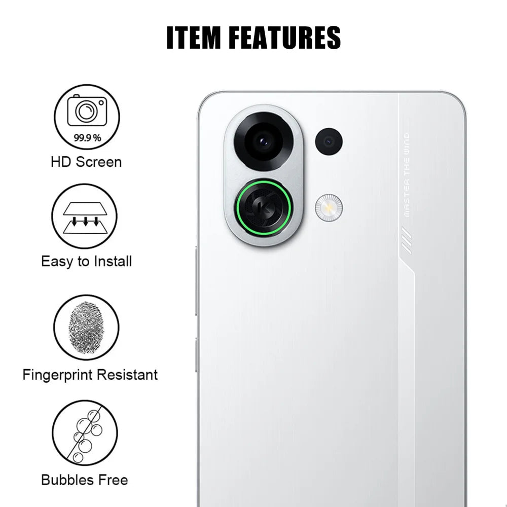 For Oppo K13 Turbo 5G / Oppo K13 Turbo Pro 5G Full Cover Camera Lens Protector High Definition Anti Fingerprint AR Tempered Glass Lens Film - Transparent - 2