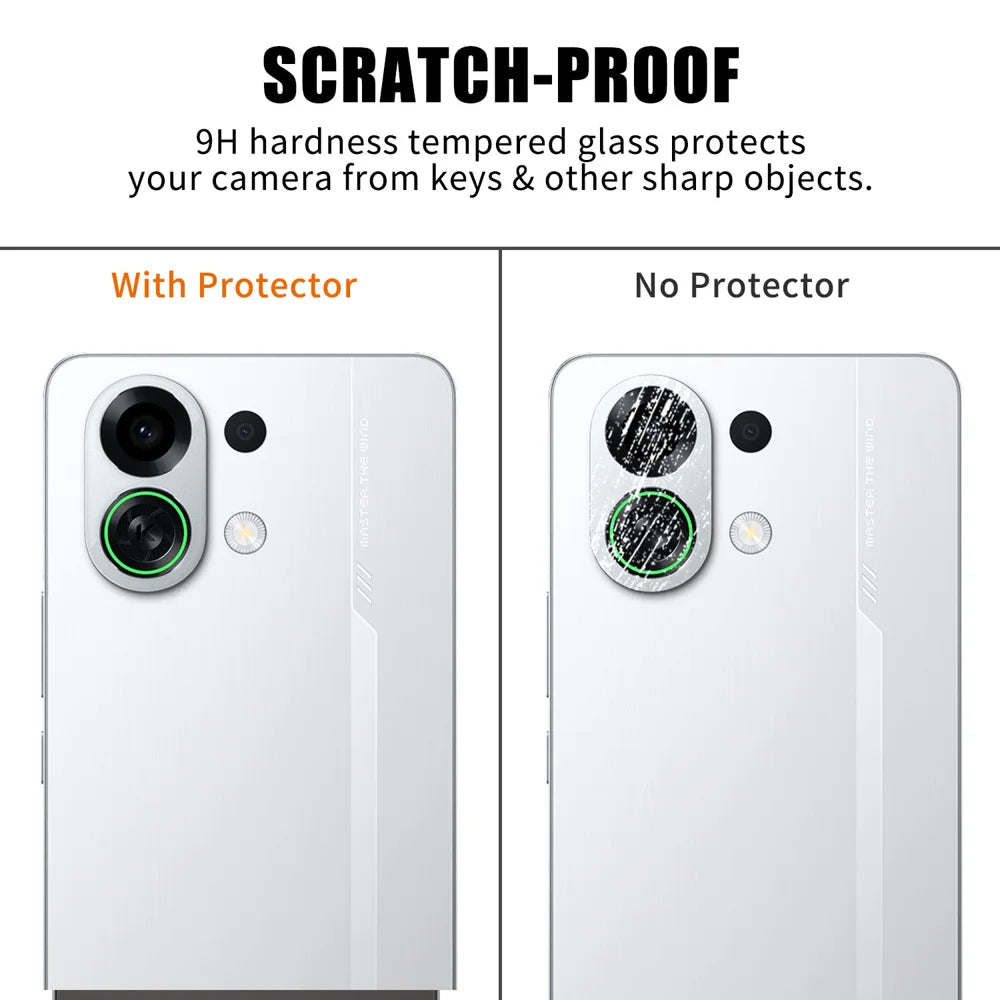 For Oppo K13 Turbo 5G / Oppo K13 Turbo Pro 5G Full Cover Camera Lens Protector High Definition Anti Fingerprint AR Tempered Glass Lens Film - Transparent - 4
