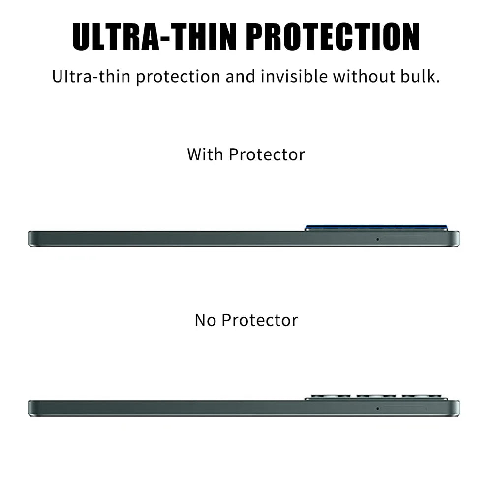 For Realme C71 4G Full Cover Camera Lens Protector High Definition Anti Fingerprint AR Tempered Glass Lens Film - Transparent - 3