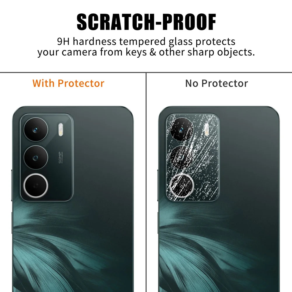 For Realme C71 4G Full Cover Camera Lens Protector High Definition Anti Fingerprint AR Tempered Glass Lens Film - Transparent - 4