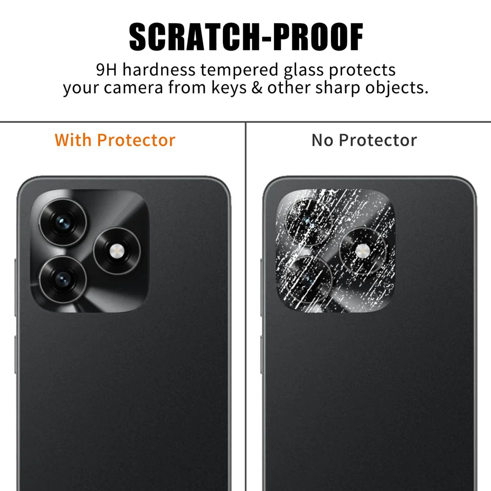 For Honor X5c 4G / Honor X5c Plus 4G Full Cover Camera Lens Protector High Definition Anti Fingerprint AR Tempered Glass Lens Film - Transparent - 4