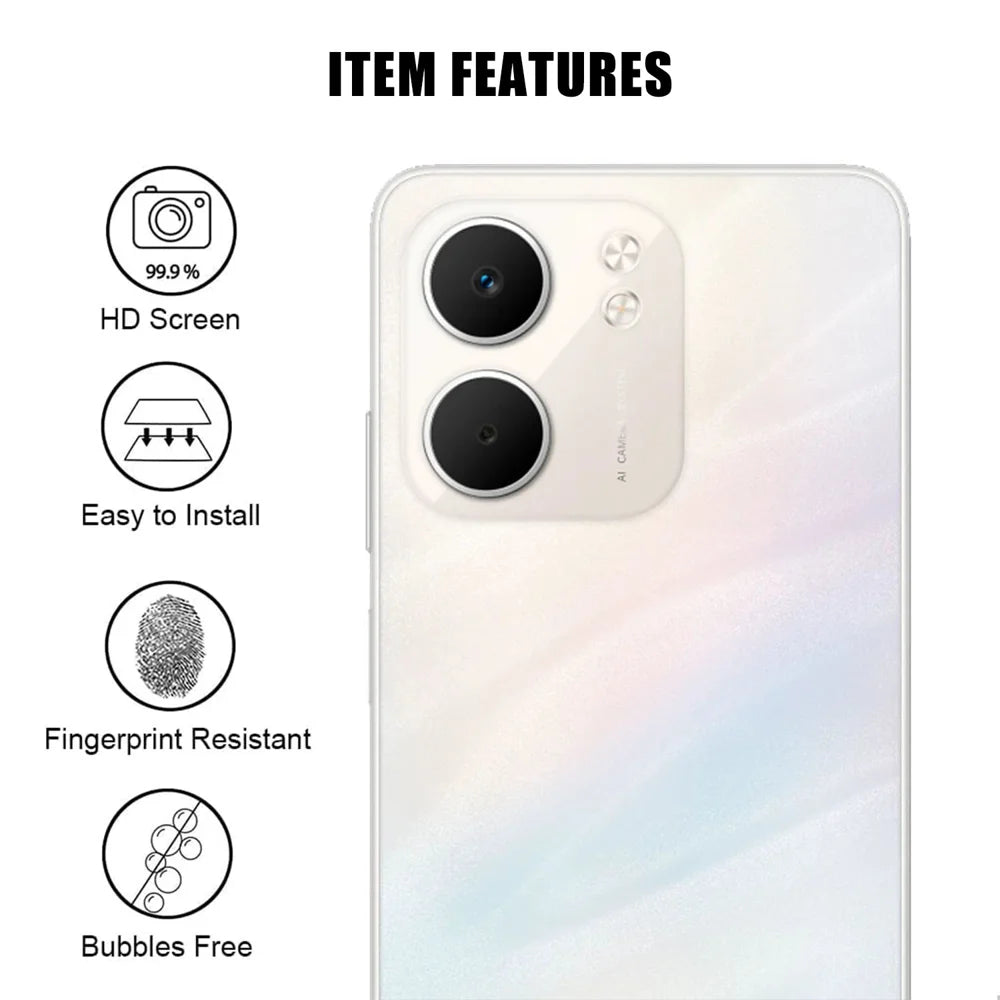 For Oppo A5x 5G / Oppo A5x 4G Full Cover Camera Lens Protector High Definition Anti Fingerprint AR Tempered Glass Lens Film - Transparent - 2