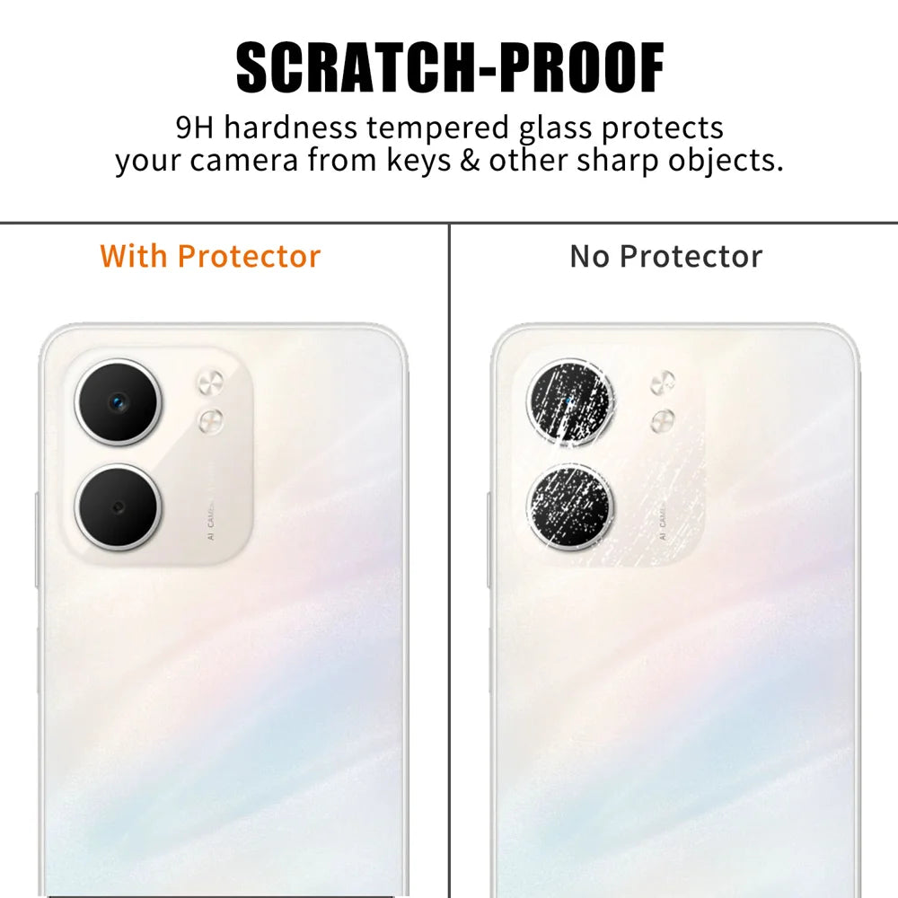 For Oppo A5x 5G / Oppo A5x 4G Full Cover Camera Lens Protector High Definition Anti Fingerprint AR Tempered Glass Lens Film - Transparent - 4
