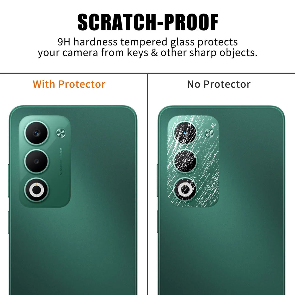 For Oppo A5 4G / Oppo A5 5G Full Cover Camera Lens Protector High Definition Anti Fingerprint AR Tempered Glass Lens Film - Transparent - 4
