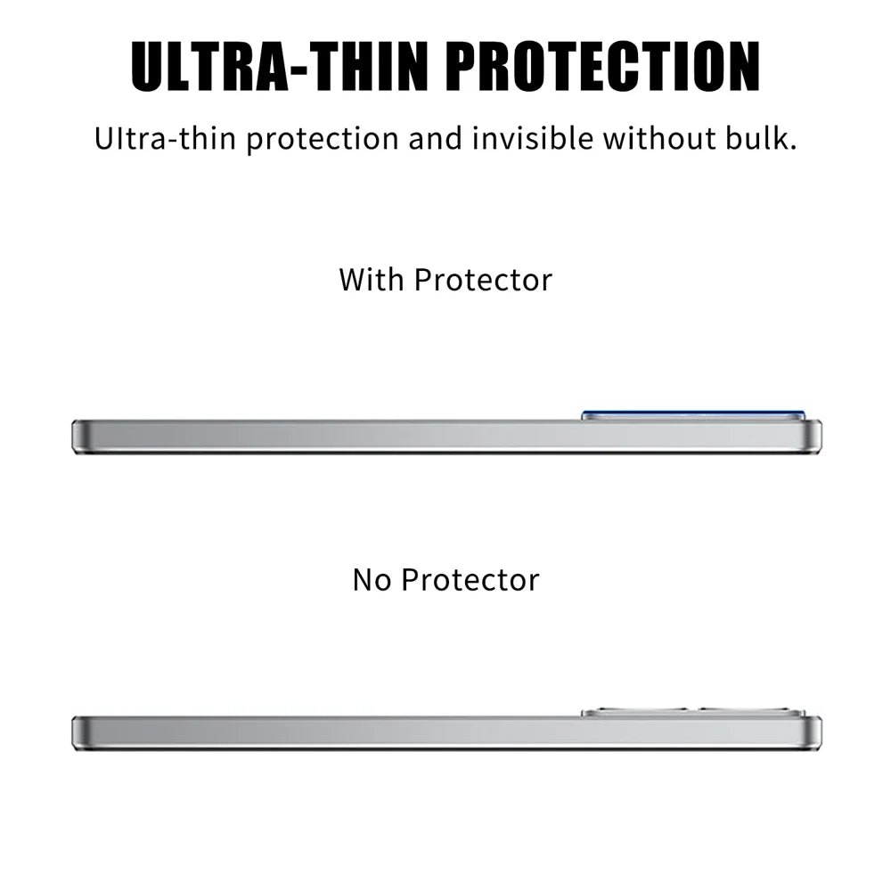 For Realme 14T 5G / Realme 14 5G Full Cover Camera Lens Protector High Definition Anti Fingerprint AR Tempered Glass Lens Film - Transparent - 3