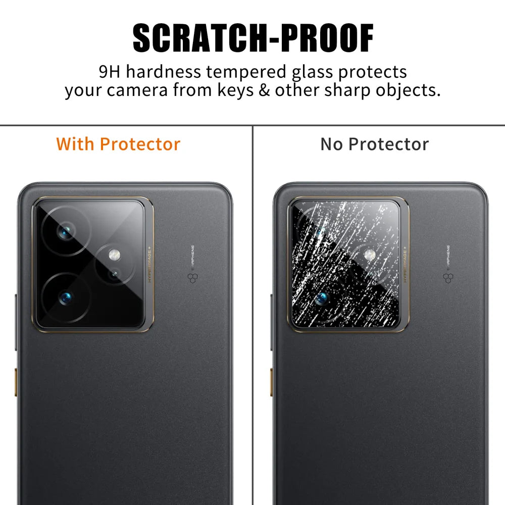 For Realme GT 7T 5G / Realme GT 7 5G Full Cover Camera Lens Protector High Definition Anti Fingerprint AR Tempered Glass Lens Film - Transparent - 4