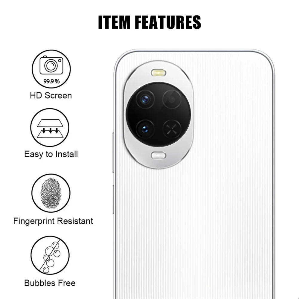 For Huawei nova 15 5G Full Cover Camera Lens Protector High Definition Anti Fingerprint AR Tempered Glass Lens Film - Transparent - 2
