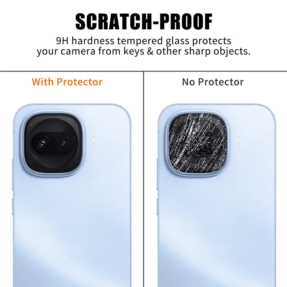 For vivo iQOO Z11 Turbo 5G Full Cover Camera Lens Protector High Definition Anti Fingerprint AR Tempered Glass Lens Film - Transparent - 4