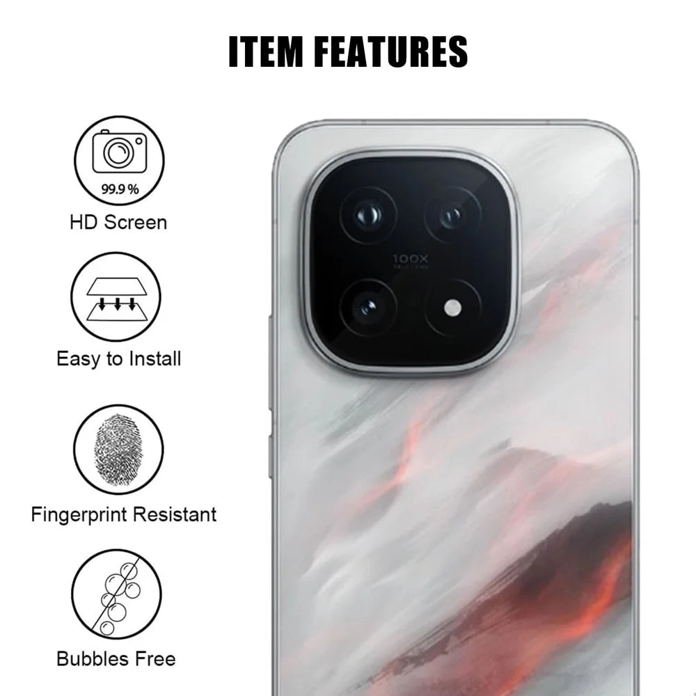 For vivo iQOO 15 5G Full Cover Camera Lens Protector High Definition Anti Fingerprint AR Tempered Glass Lens Film - Transparent - 2