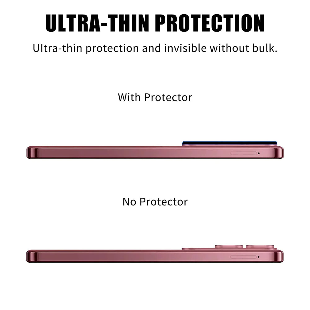 For vivo Y31 5G Full Cover Camera Lens Protector High Definition Anti Fingerprint AR Tempered Glass Lens Film - Transparent - 3