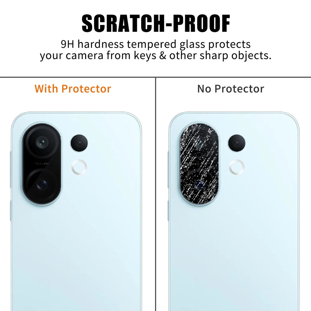 For vivo S30 Pro mini 5G Full Cover Camera Lens Protector High Definition Anti Fingerprint AR Tempered Glass Lens Film - Transparent - 4