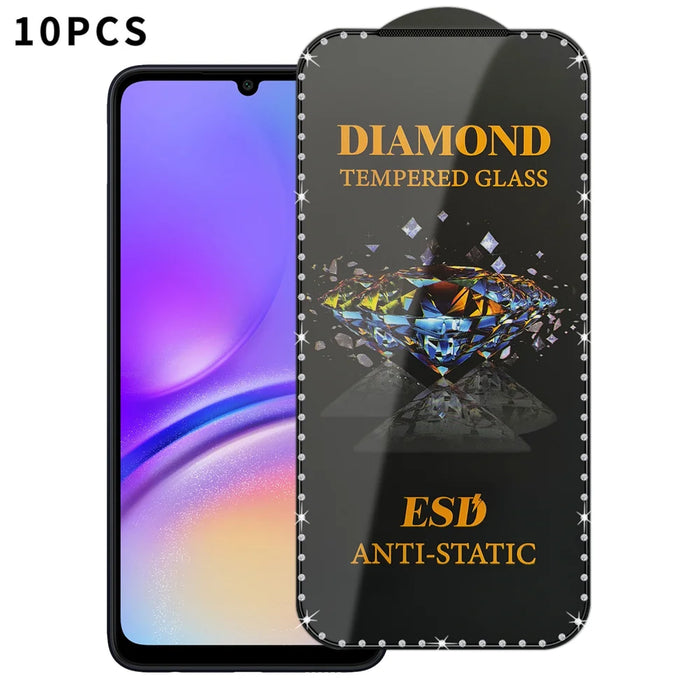 For Samsung Galaxy A05 4G Tempered Glass Diamond Silk Printing Full Screen HD Anti-Static Screen Protector - Transparent - 1