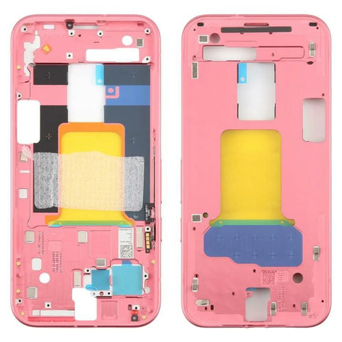 For Google Pixel 9a OEM Middle Plate Frame Replacement (Without Logo) - Pink - 1
