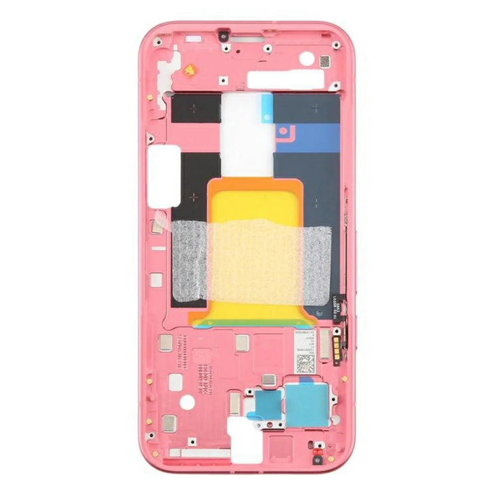 For Google Pixel 9a OEM Middle Plate Frame Replacement (Without Logo) - Pink - 2