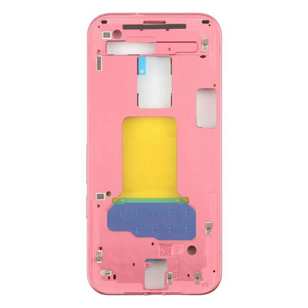 For Google Pixel 9a OEM Middle Plate Frame Replacement (Without Logo) - Pink - 3