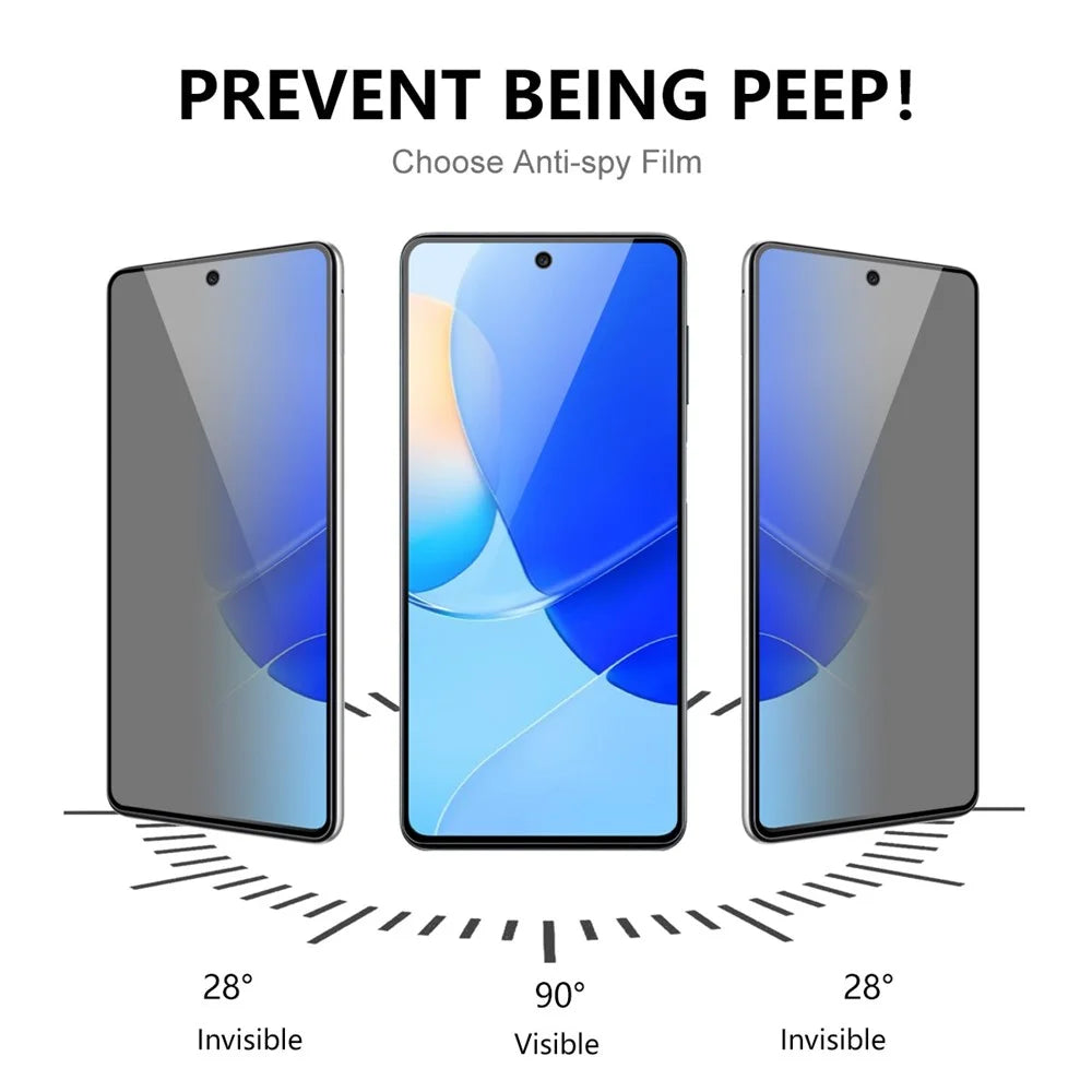 ENKAY HAT PRINCE 2Pcs / Set for Huawei nova 9 SE / Honor 50 SE Full Screen Protector 28 Degree Anti-spy Tempered Glass Full Glue Film - 3