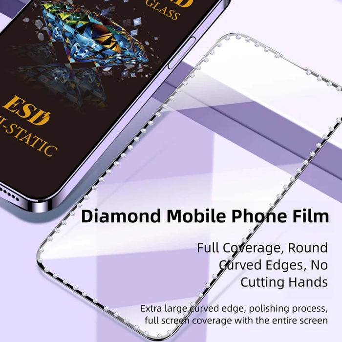 For Samsung Galaxy A27 5G 10Pcs Tempered Glass Diamond Silk Printing Full Screen HD Anti-Static Screen Protector - Transparent - 6