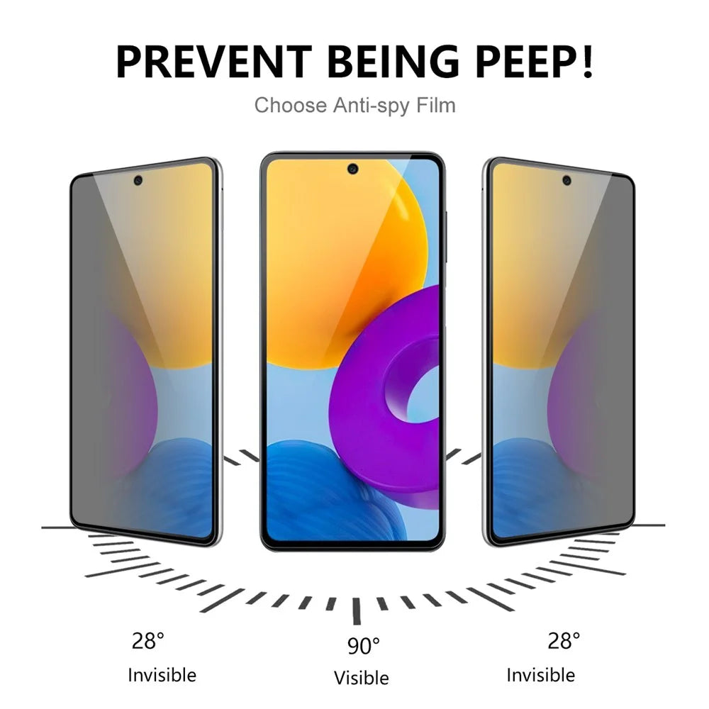 ENKAY HAT PRINCE for Samsung Galaxy A53 5G Anti-explosion Full Screen Protector 28 Degree Anti-spy Anti-Scratch Full Glue Tempered Glass Film - 3