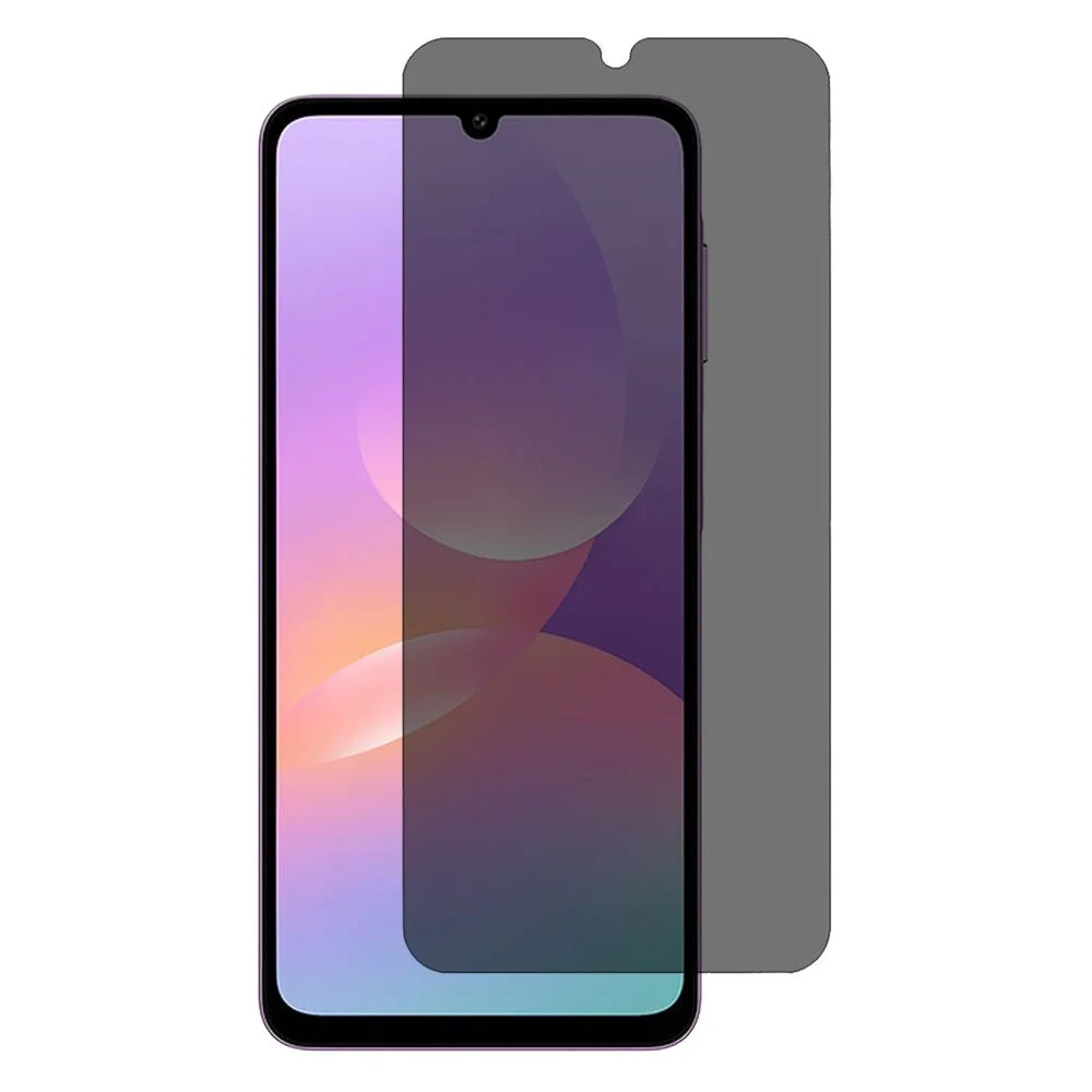 For Samsung Galaxy M17e 5G 2.5D Arc Edge Anti Spy Full Screen Protector Full Glue High Aluminium-silicon Glass Film - Black - 1