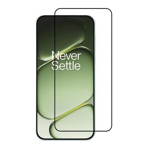 For OnePlus Turbo 6 5G / Turbo 6V 5G / Nord 6 5G Full Screen Protector Silk Printing Full Glue HD Clear Screen Film - Black - 1