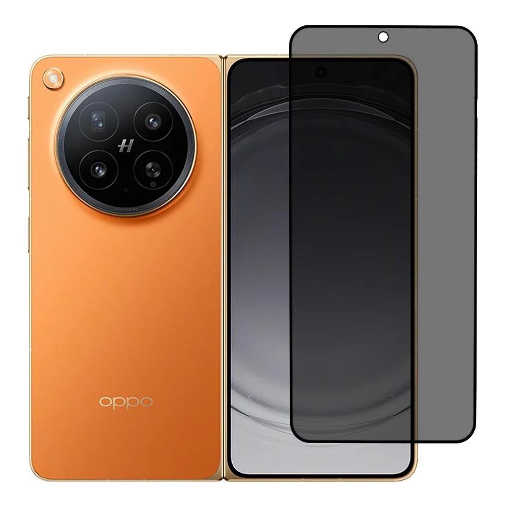 For Oppo Find N6 5G Anti-Peep Tempered Glass Full Covering Silk Printing Screen Protector - 1