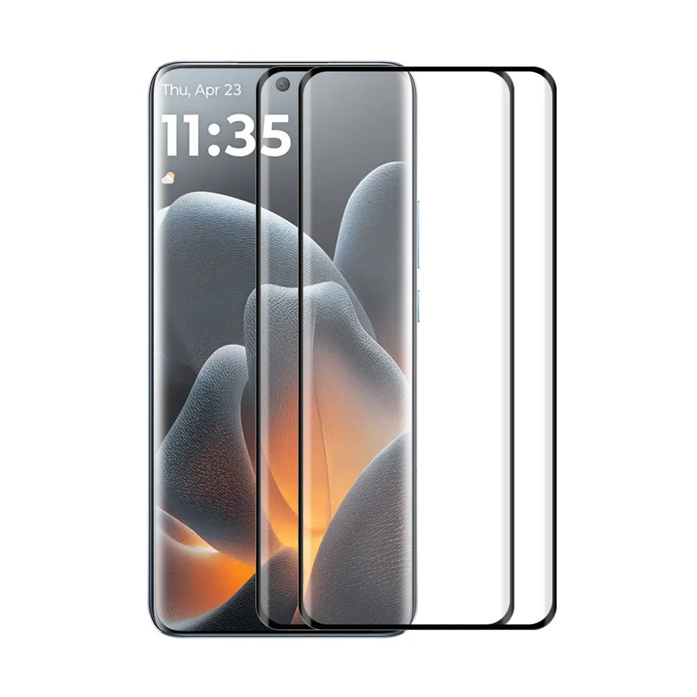 ENKAY HAT PRINCE For Motorola Edge 70 Fusion+ 5G / Motorola Edge 70 Fusion 5G 2Pcs Tempered Glass Screen Protector 3D Curved Clear Screen Film - Transparent - 1