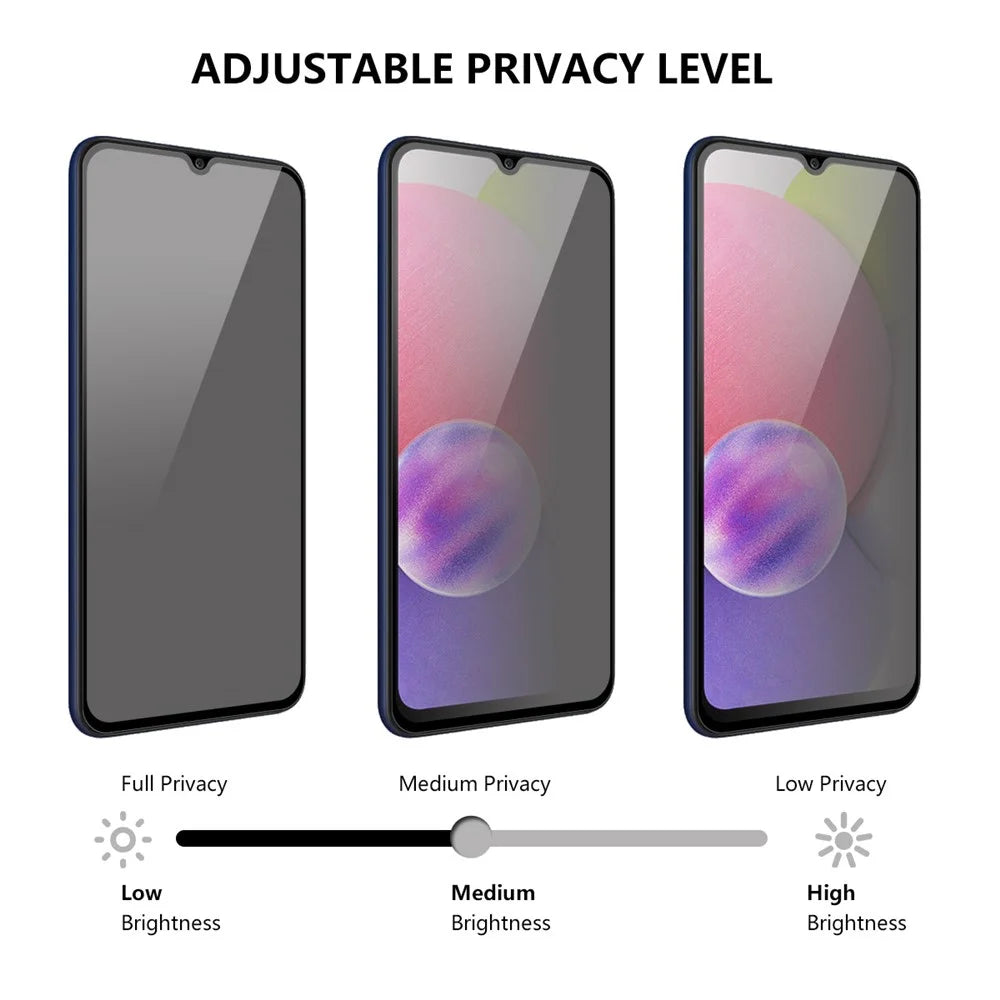 ENKAY HAT PRINCE 2Pcs / Set for Samsung Galaxy A14 5G / A14 4G Full Glue Ultra Clear Full Covering Screen Protector 28 Degree Anti-spy Protective Tempered Glass Film - 4