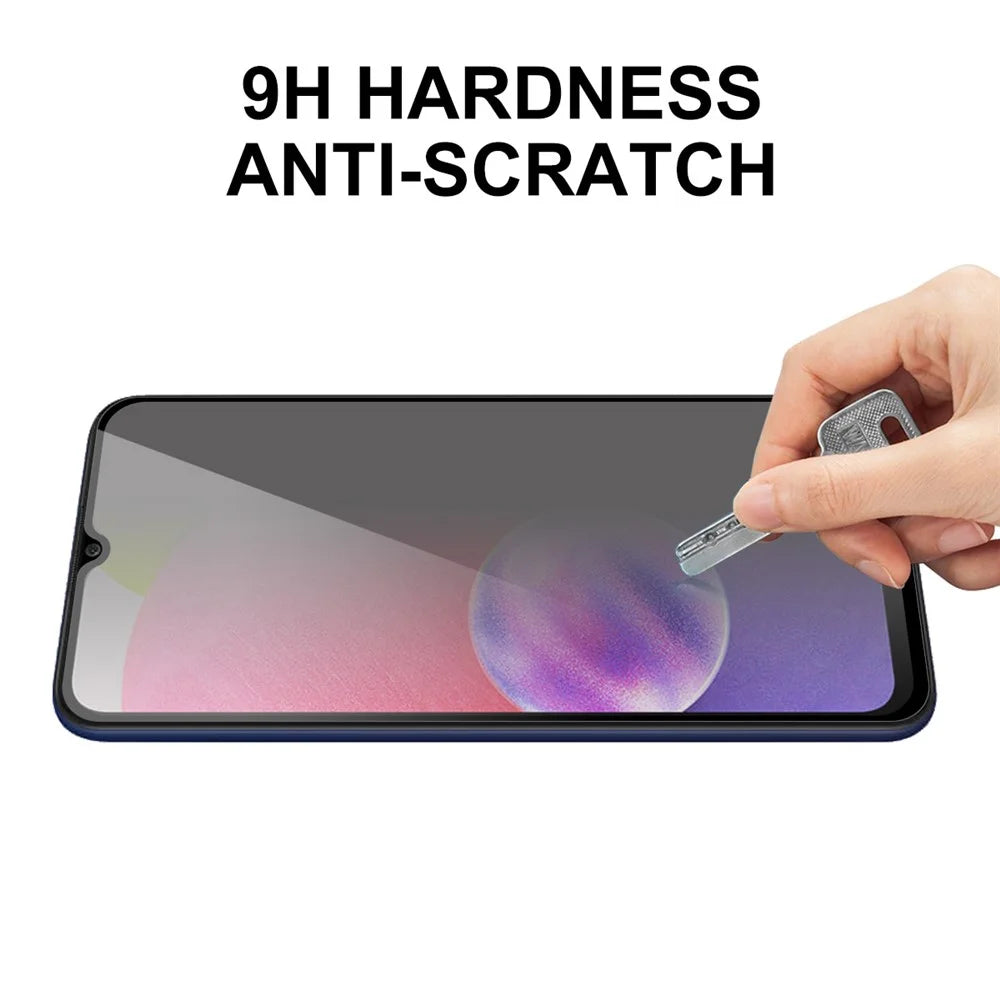 ENKAY HAT PRINCE 2Pcs / Set for Samsung Galaxy A14 5G / A14 4G Full Glue Ultra Clear Full Covering Screen Protector 28 Degree Anti-spy Protective Tempered Glass Film - 5