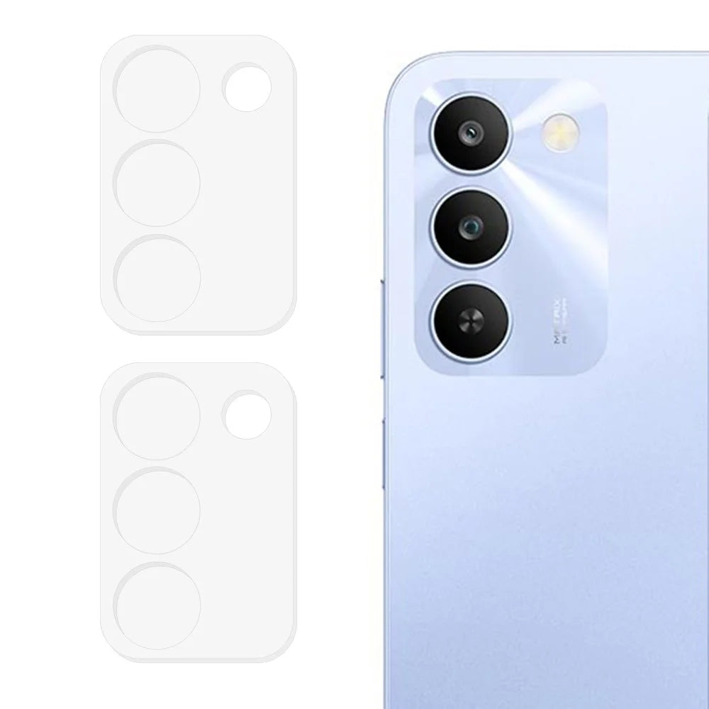 2Pcs For Realme C83 5G / C100 5G Full Coverage Camera Lens Protector 3D Arc Edge Anti-Scratch Tempered Glass Lens Film - Transparent - 1