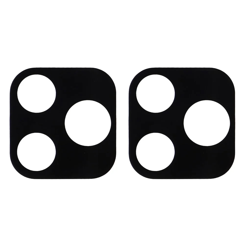 2Pcs For Honor 600 Lite 5G Full Coverage Camera Lens Protector Silk Printing Tempered Glass Lens Film 3D Arc Edge - Black - 2