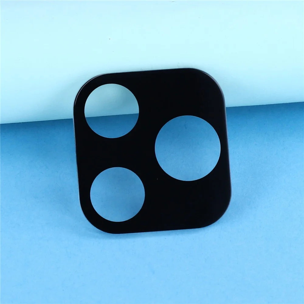 2Pcs For Honor 600 Lite 5G Full Coverage Camera Lens Protector Silk Printing Tempered Glass Lens Film 3D Arc Edge - Black - 3