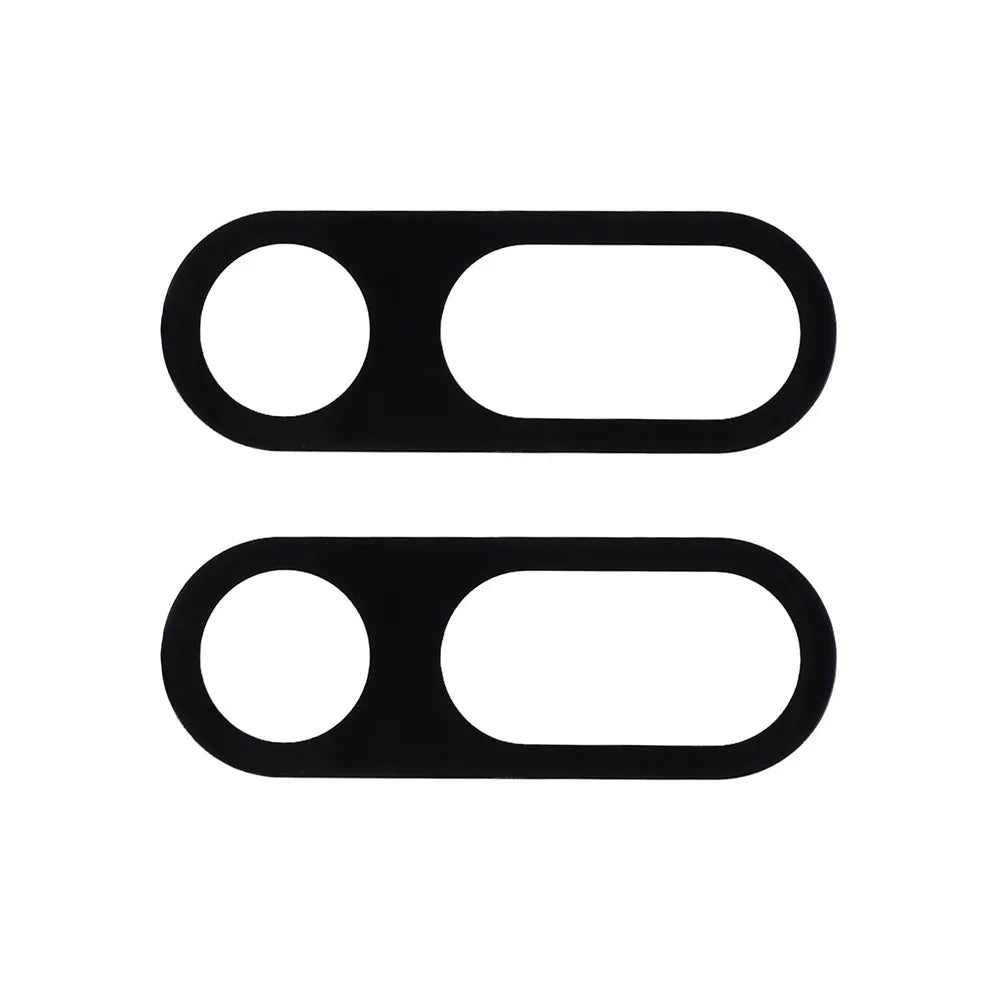 2Pcs For Honor Magic8 Pro Air 5G Full Coverage Camera Lens Protector Silk Printing Tempered Glass Lens Film 3D Arc Edge - Black - 2