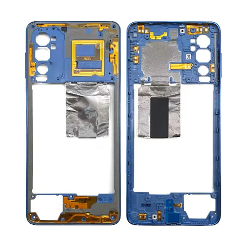 For Samsung Galaxy M52 5G Middle Plate Frame Mobile Phone Replacement Part (Without Logo) - Blue - 1