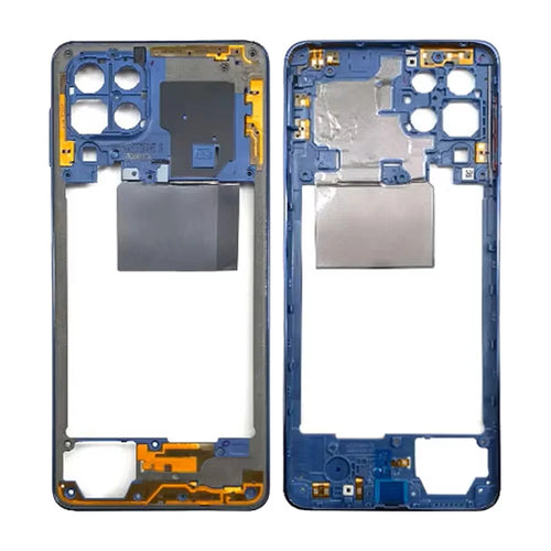 For Samsung Galaxy M53 5G Middle Plate Frame Mobile Phone Replacement Part (Without Logo) - Blue - 1