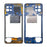 For Samsung Galaxy M53 5G Middle Plate Frame Mobile Phone Replacement Part (Without Logo) - Blue - 1