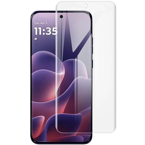 IMAK Hydrogel Film 4th For Motorola Edge 70 Pro 5G / Edge 70 Pro+ 5G / Edge 70 Fusion+ 5G / Edge 70 Fusion 5G Full Screen Protector Ultra Clear Full Glue Soft TPU Film (Fingerprint Unlock) - Transparent - 1