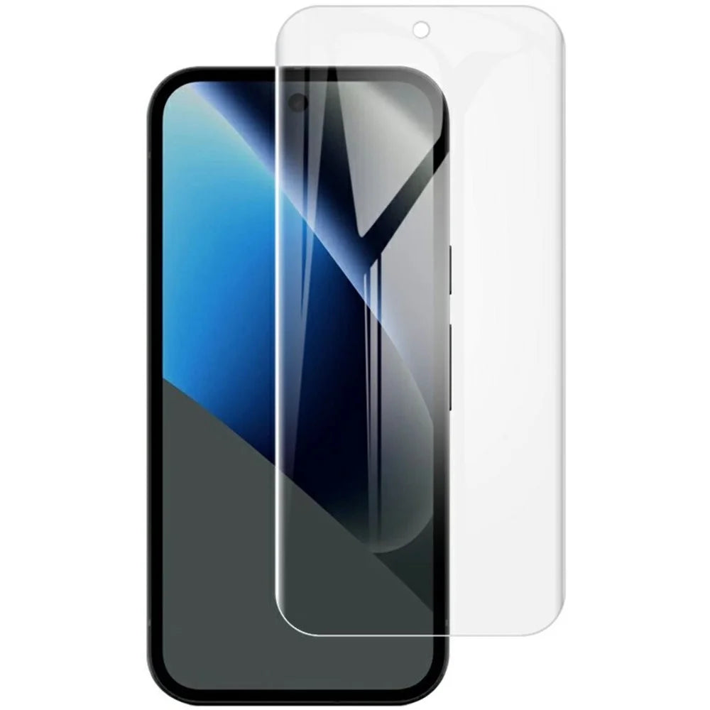 IMAK Hydrogel Film 4th For Google Pixel 10a Full Screen Protector Ultra Clear Full Glue Soft TPU Film (Fingerprint Unlock) - Transparent - 1
