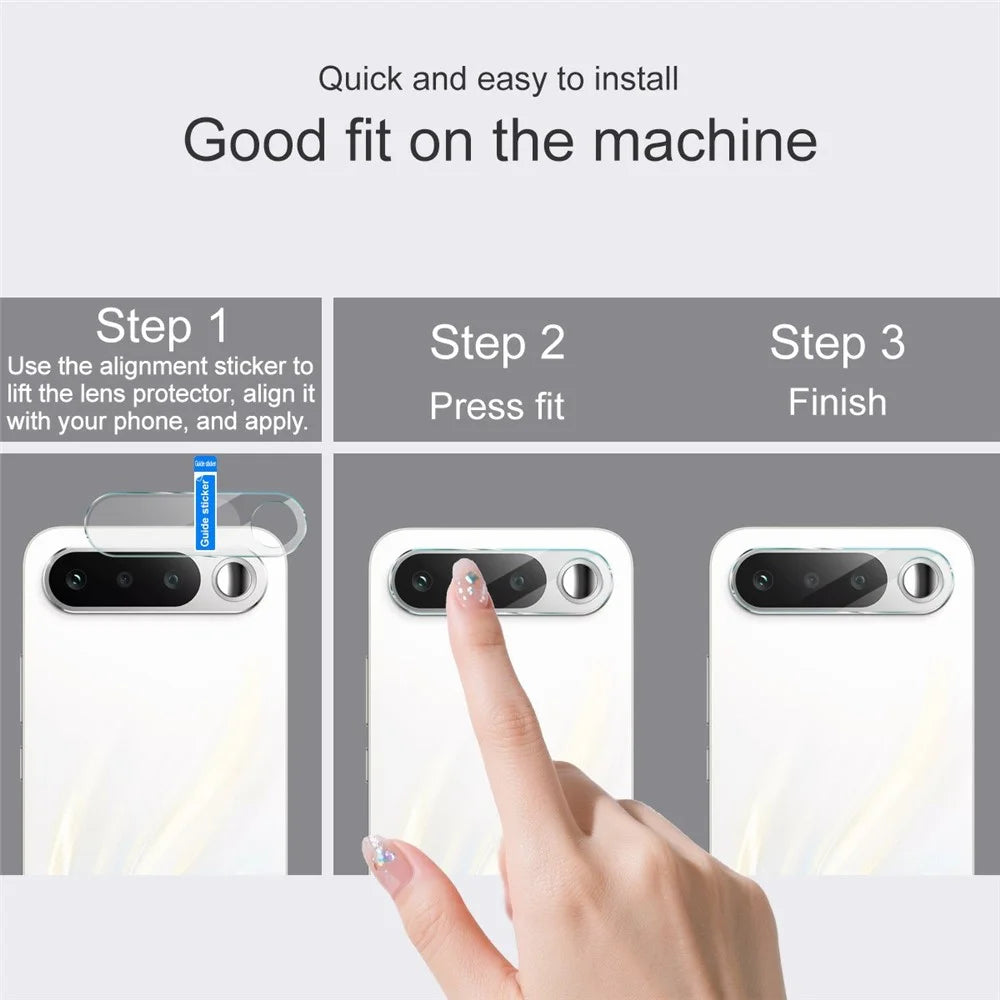 IMAK For Realme 16 5G Camera Lens Protector Slim Tempered Glass Full Coverage Lens Film - Transparent - 4