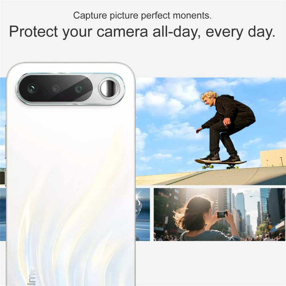 IMAK For Realme 16 5G Camera Lens Protector Slim Tempered Glass Full Coverage Lens Film - Transparent - 5