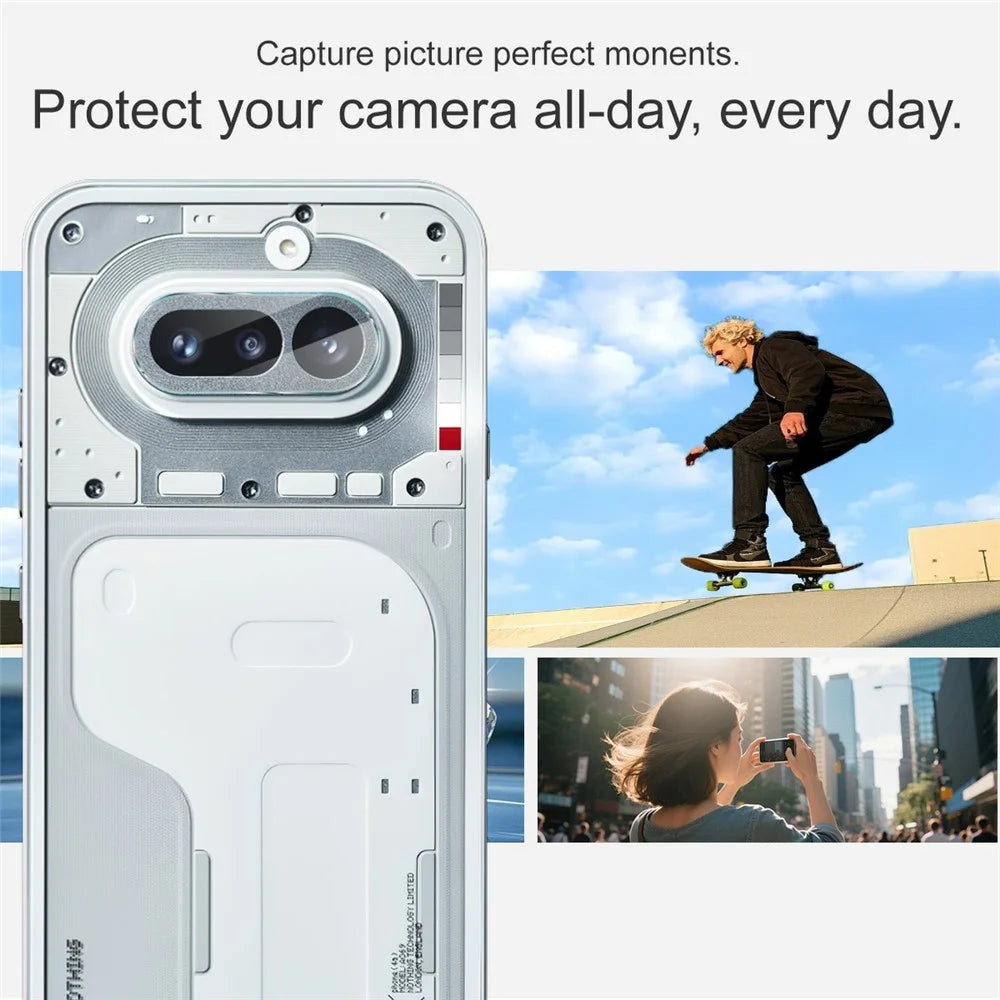 IMAK For Nothing Phone (4a) Camera Lens Protector Slim Tempered Glass Full Coverage Lens Film - Transparent - 5