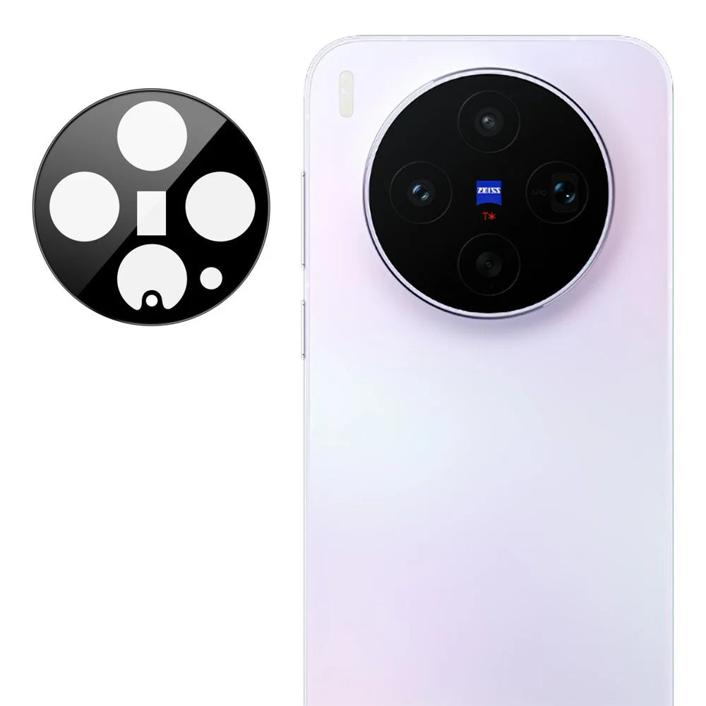 IMAK For vivo X300s 5G Camera Lens Protector Tempered Glass HD Clear Full Cover Lens Film - Black - 1