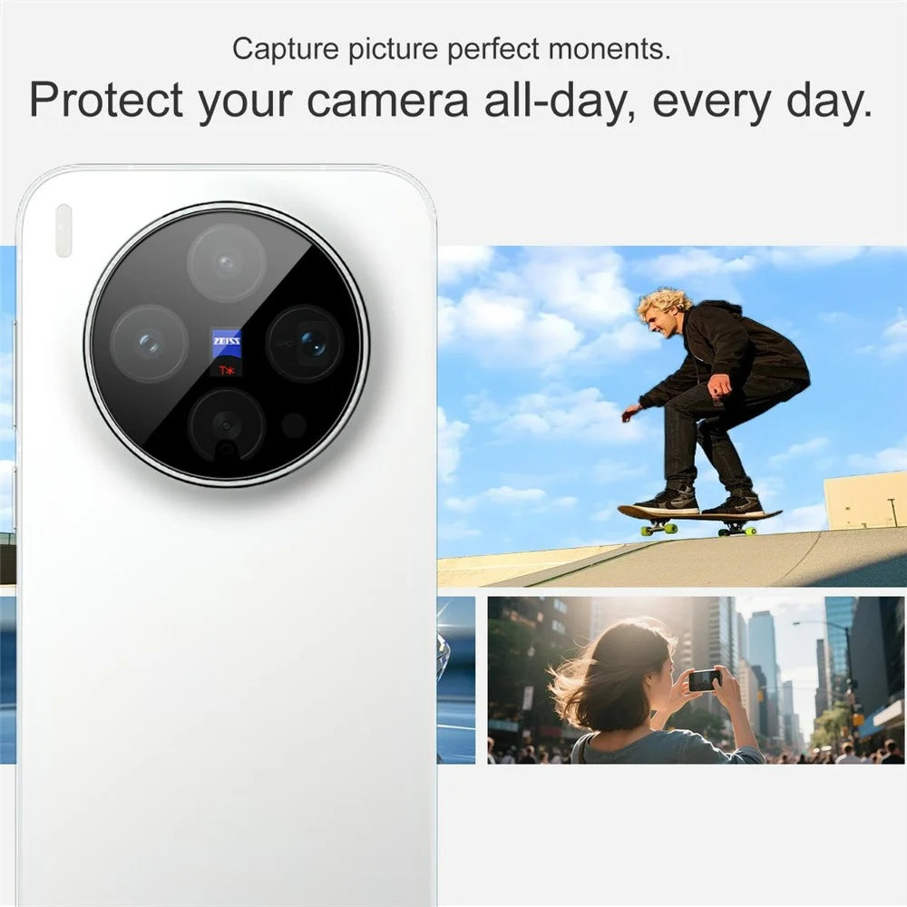 IMAK For vivo X300s 5G Camera Lens Protector Tempered Glass HD Clear Full Cover Lens Film - Black - 5