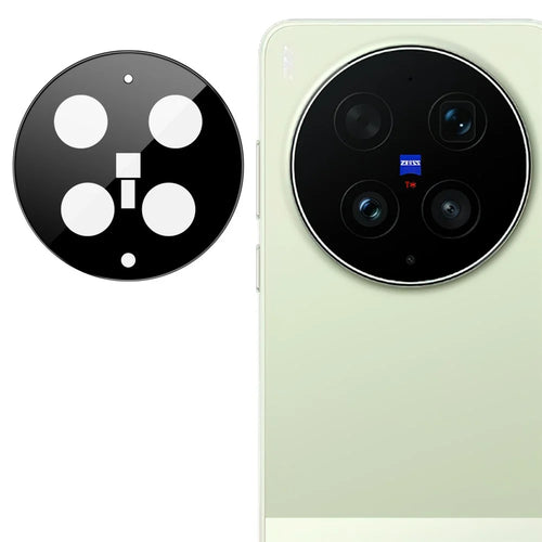 IMAK For vivo X300 Ultra 5G Camera Lens Protector Tempered Glass HD Clear Full Cover Lens Film - Black - 1