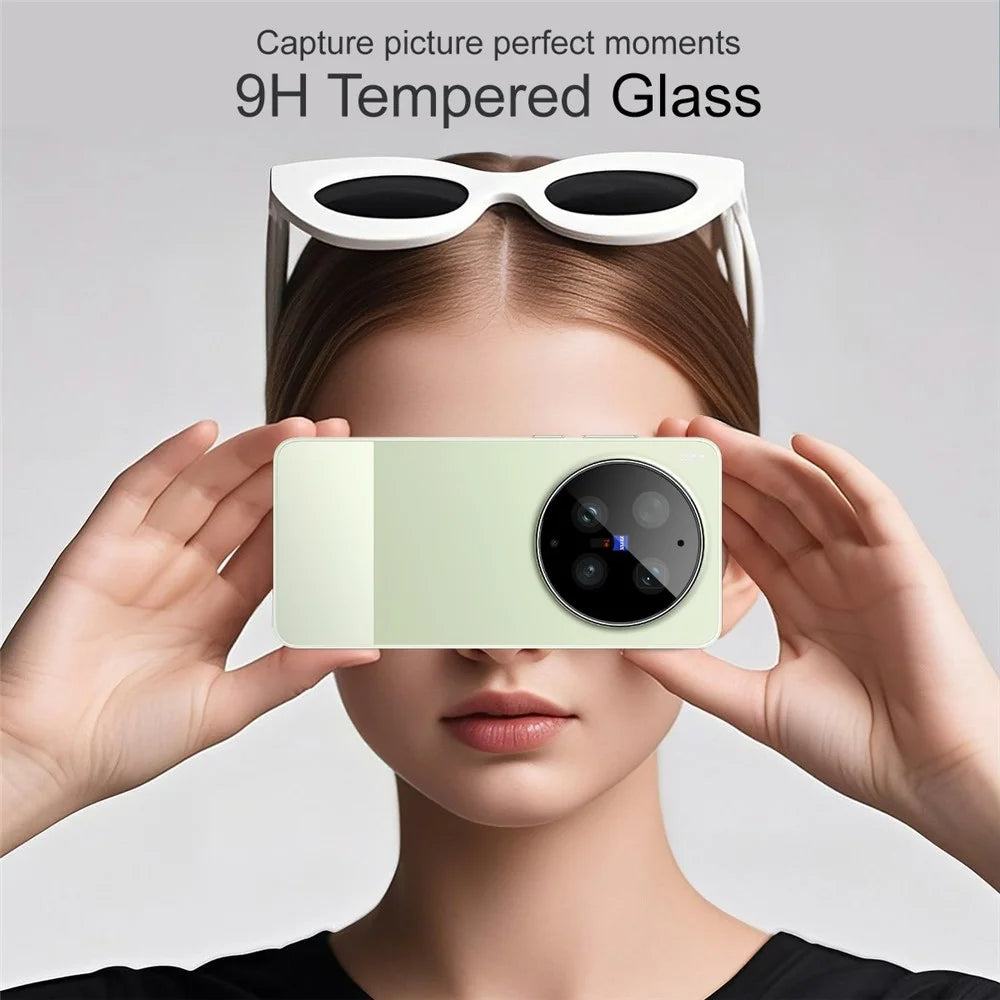 IMAK For vivo X300 Ultra 5G Camera Lens Protector Tempered Glass HD Clear Full Cover Lens Film - Black - 3