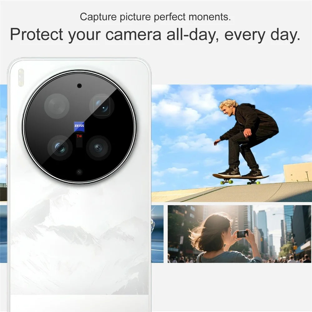 IMAK For vivo X300 Ultra 5G Camera Lens Protector Tempered Glass HD Clear Full Cover Lens Film - Black - 5