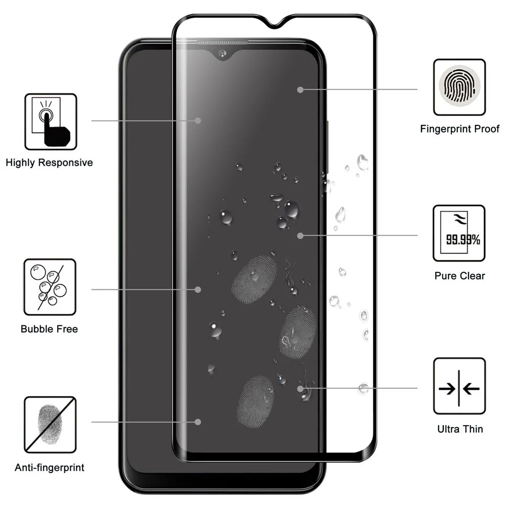 AGC Glass Screen Film for Nokia G60 5G Tempered Glass Screen Protector Full Glue Black Edge Scratch Resistant HD Clear Screen Film - 2
