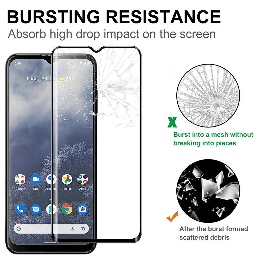 AGC Glass Screen Film for Nokia G60 5G Tempered Glass Screen Protector Full Glue Black Edge Scratch Resistant HD Clear Screen Film - 4