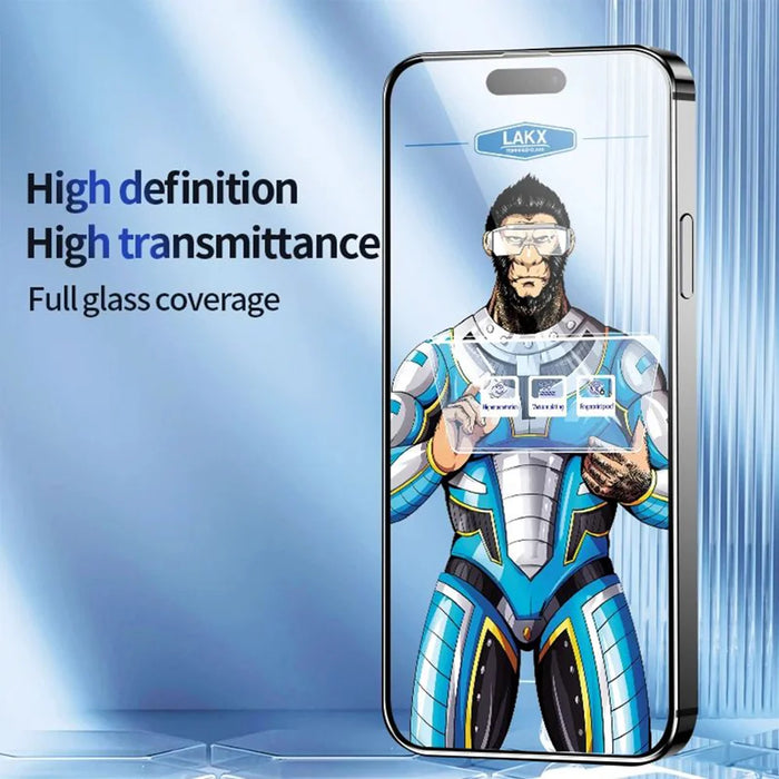 For iPhone 14 Pro 10Pcs High Definition Tempered Glass Anti-fingerprint Anti-static Electroplating Full Screen Protector - Transparent - 7