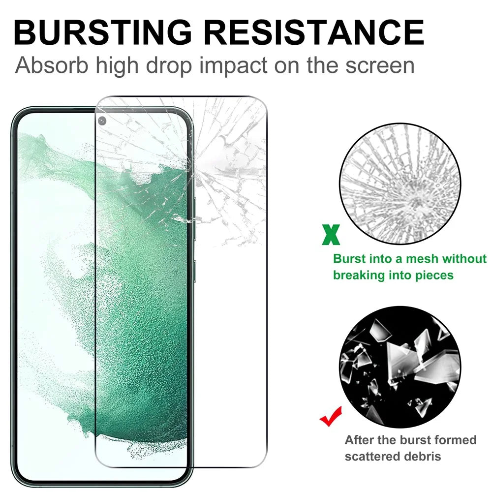 Anti-fingerprint HD Screen Protector For Samsung Galaxy S22+ 5G / S23+ Full Cover Full Glue Anti-explosion Clear AGC Glass Tempered Glass Film [0.1mm Thickness, Support Fingerprint Unlock] - 5