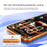For iPhone 15 10Pcs Tempered Glass Film 300CC Edgeless Anti-static Anti-spy Full Screen Protector - Black - 3